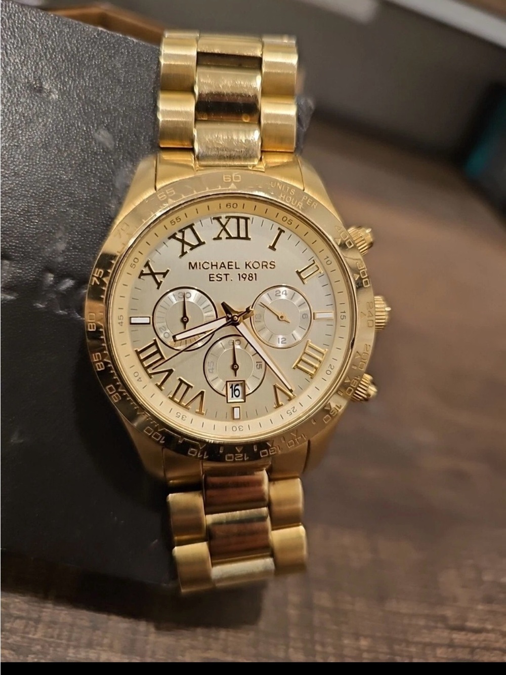 Michael Kors Layton Chronograph Champagne Gold Dial Men's Watch  MK8214